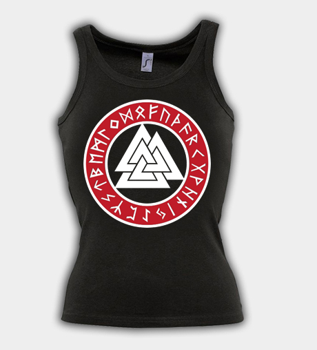 Rúnikus Valknut trikó (NŐI)