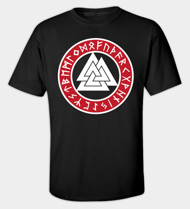 Rúnikus Valknut póló