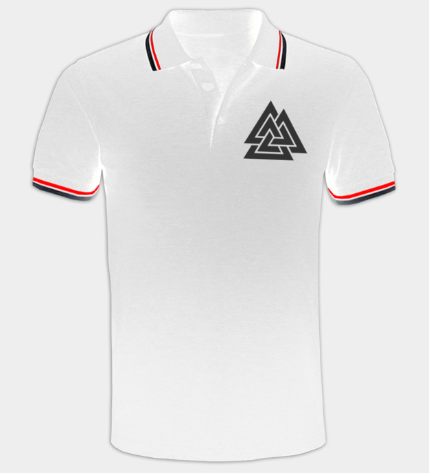 Valknut hímzett ingpóló