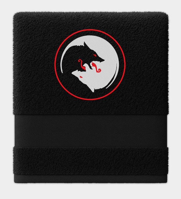 Odin farkasai hímzett törölköző