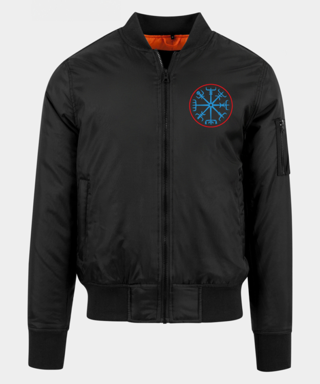 Vegvísir hímzett bomberdzseki